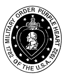 MILITARY ORDER PURPLE HEART OF THE U.S.A. 1782 1932