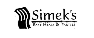 SIMEK'S EASY MEALS & PARTIES