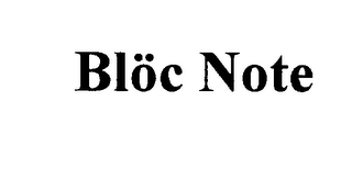 BLOC NOTE