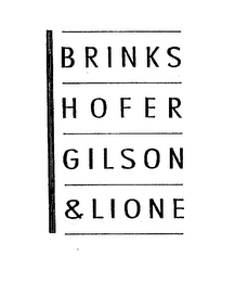 BRINKS HOFER GILSON & LIONE