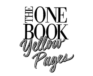 THE ONE BOOK YELLOW PAGES