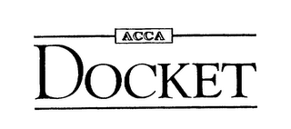 ACCA DOCKET