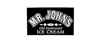 MR. JOHN'S OLD FASHIONED ICE CREAM