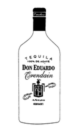 TEQUILA 100% DE AGAVE DON EDUARDO ORENDAIN ANEJO HECHO EN MEXICO
