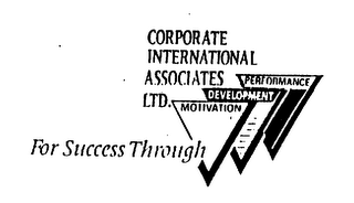 CORPORATE INTERNATIONAL ASSOCIATES LTD. FOR SUCCESS THROUGH MOTIVATION DEVELOPMENT PERFORMANCE