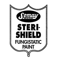 SOMAY REG. U.S. PAT OFF STERI-SHIELD FUNGISTATIC PAINT