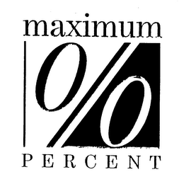 MAXIMUM PERCENT %