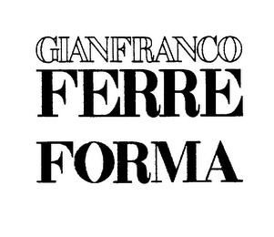 GIANFRANCO FERRE FORMA