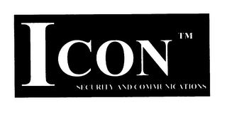 ICON SECURITY AND COMMUNICATIONS