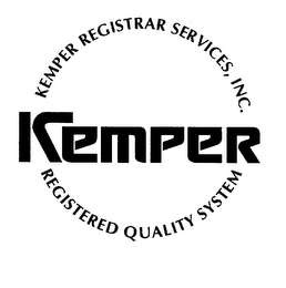 KEMPER KEMPER REGISTRAR SERVICES, INC. REGISTERED QUALITY SYSTEM