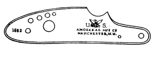 U.S. AMOSKEAG MFG CO MANCHESTER, N.H. 1863