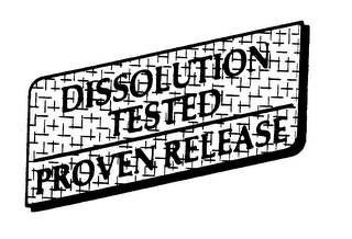 DISSOLUTION TESTED PROVEN RELEASE