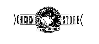 CHICKEN STORE AND MORE CHICKEN TURKEY BEEF PORK