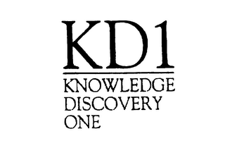 KD1 KNOWLEDGE DISCOVERY ONE