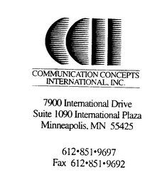 CCII COMMUNICATION CONCEPTS INTERNATIONAL, INC.