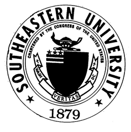 SOUTHEASTERN UNIVERSITY 1879 CHARTERED BY THE CONGRESS OF THE UNITED STATES WASH DC VERITAS