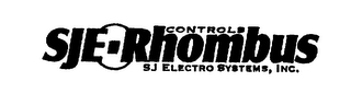 SJE RHOMBUS CONTROLS SJ ELECTRO SYSTEMS, INC.