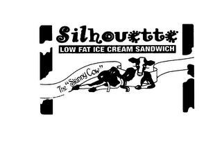 SILHOUETTE LOW FAT ICE CREAM SANDWICH THE "SKINNY COW"