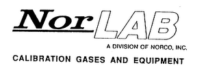 NORLAB CALIBRATION GASES AND EQUIPMENT A DIVISION OF NORCO, INC.