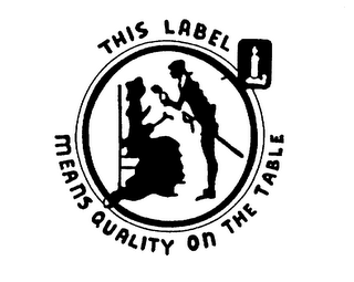 THIS LABEL MEANS QUALITY ON THE TABLE