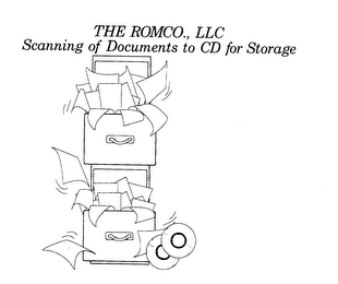 THE ROMCO., LLC SCANNING OF DOCUMENTS TO CD FOR STORAGE