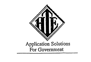 HTE APPLICATION SOLUTIONS FOR GOVERNMENT