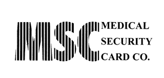 MSC MEDICAL SECURITY CARD CO.