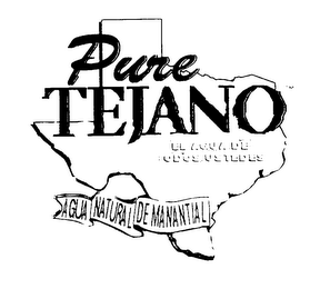 PURE TEJANO - EL AGUA DE TODOS USTEDES AGUA NATURAL DE MANANTIAL