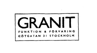 GRANIT FUNKTION & FORVARING GOTGATAN 31 STOCKHOLM