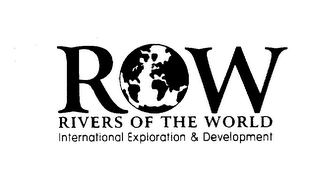 ROW RIVERS OF THE WORLD INTERNATIONAL EXPLORATION & DEVELOPMENT