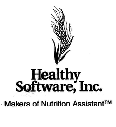 HEALTHY SOFTWARE, INC. MAKERS OF NUTRITION ASSISTANT