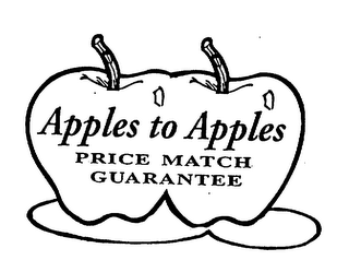 APPLES TO APPLES PRICE MATCH GUARANTEE