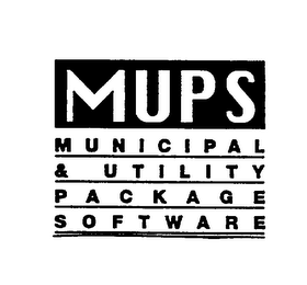 MUPS MUNICIPAL & UTILITY PACKAGE SOFTWARE