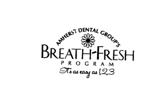 AMHERST DENTAL GROUP'S BREATH-FRESH PROGRAM ITS AS EASY AS 1,2,3