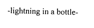 -LIGHTING IN A BOTTLE-