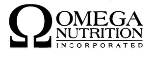 OMEGA NUTRITION INCORPORATED