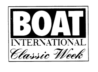 BOAT INTERNATIONAL CLASSIC WEEK