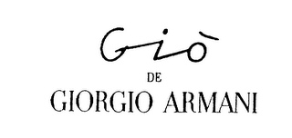 GIO DE GIORGIO ARMANI