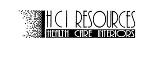 HCI RESOURCES HEALTH CARE INTERIORS