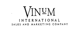 VINUM INTERNATIONAL SALES AND MARKETINGCOMPANY