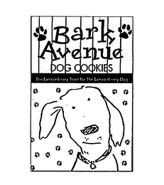 BARK AVENUE DOG COOKIES THE EXTRAORDINARY TREAT FOR THE EXTRAORDINARY DOG