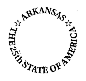 ARKANSAS THE 25TH STATE OF AMERICA