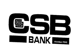 CSB BANK MEMBER FDIC