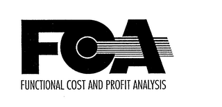 FCA FUNCTIONAL COST AND PROFIT ANALYSIS