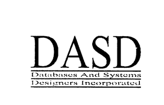 DASD DATABASES AND SYSTEMS DESIGNERS INCORPORATED