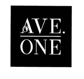 AVE. ONE