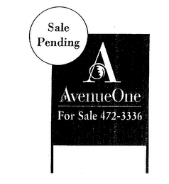 SALE PENDING A AVENUEONE FOR SALE 472-3336