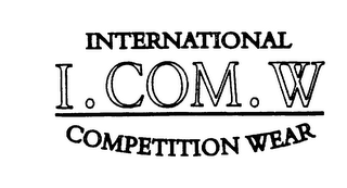 INTERNATIONAL I.COM.W COMPETITION WEAR