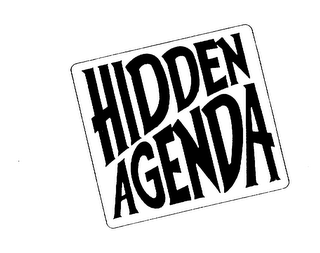 HIDDEN AGENDA