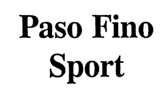 PASO FINO SPORT